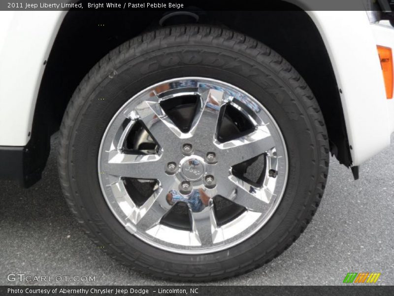 Bright White / Pastel Pebble Beige 2011 Jeep Liberty Limited