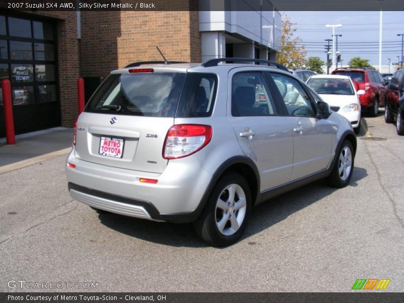 Silky Silver Metallic / Black 2007 Suzuki SX4 AWD
