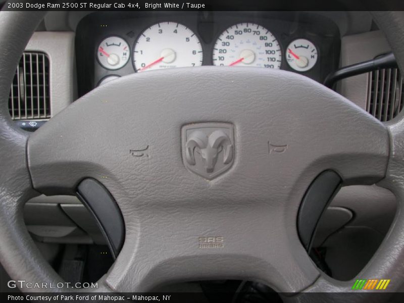 Bright White / Taupe 2003 Dodge Ram 2500 ST Regular Cab 4x4