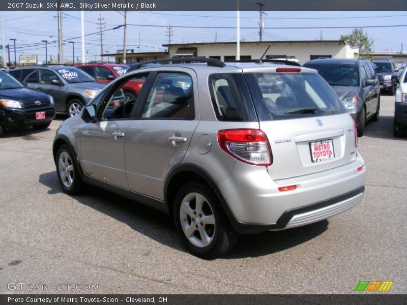 Silky Silver Metallic / Black 2007 Suzuki SX4 AWD