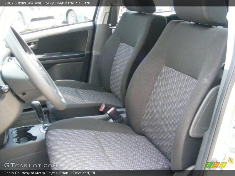 Silky Silver Metallic / Black 2007 Suzuki SX4 AWD