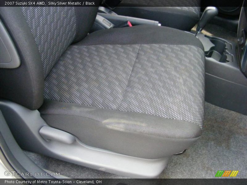 Silky Silver Metallic / Black 2007 Suzuki SX4 AWD