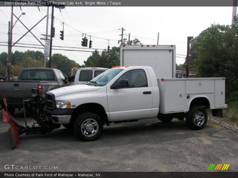 Bright White / Taupe 2003 Dodge Ram 2500 ST Regular Cab 4x4