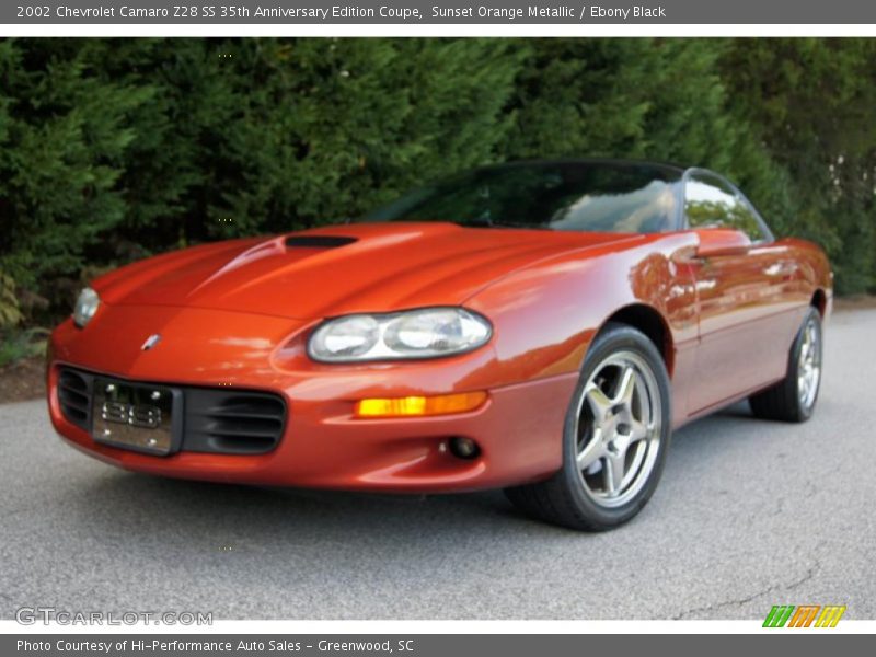 Sunset Orange Metallic / Ebony Black 2002 Chevrolet Camaro Z28 SS 35th Anniversary Edition Coupe