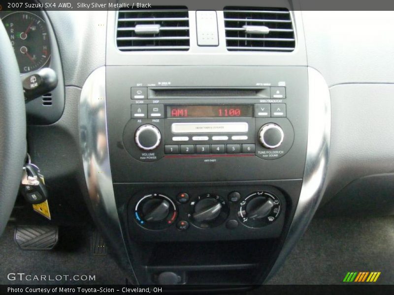 Silky Silver Metallic / Black 2007 Suzuki SX4 AWD