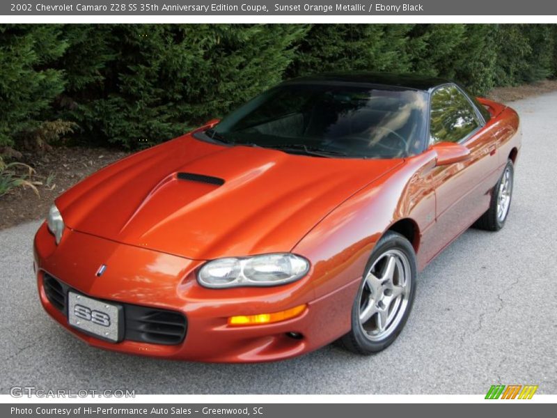 Sunset Orange Metallic / Ebony Black 2002 Chevrolet Camaro Z28 SS 35th Anniversary Edition Coupe