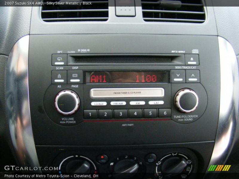 Silky Silver Metallic / Black 2007 Suzuki SX4 AWD