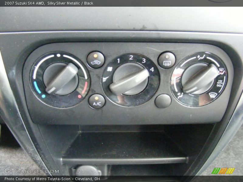 Silky Silver Metallic / Black 2007 Suzuki SX4 AWD