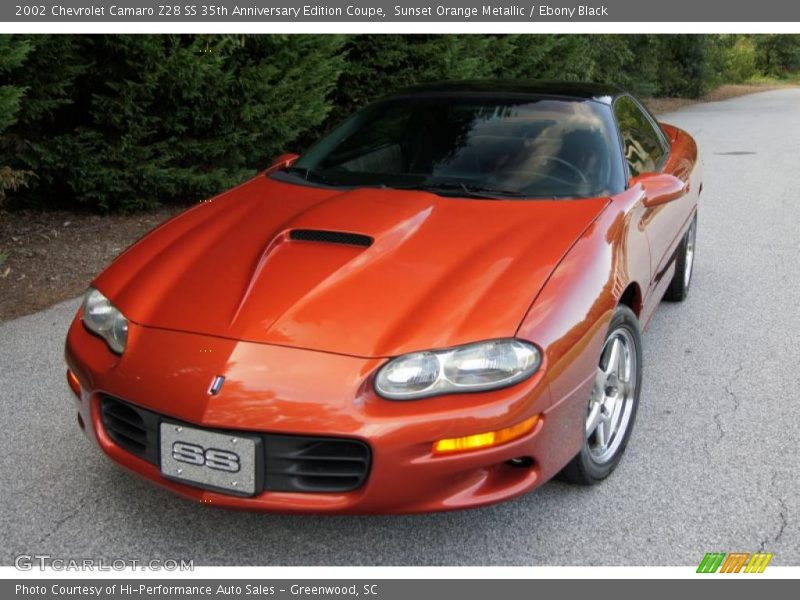 Sunset Orange Metallic / Ebony Black 2002 Chevrolet Camaro Z28 SS 35th Anniversary Edition Coupe