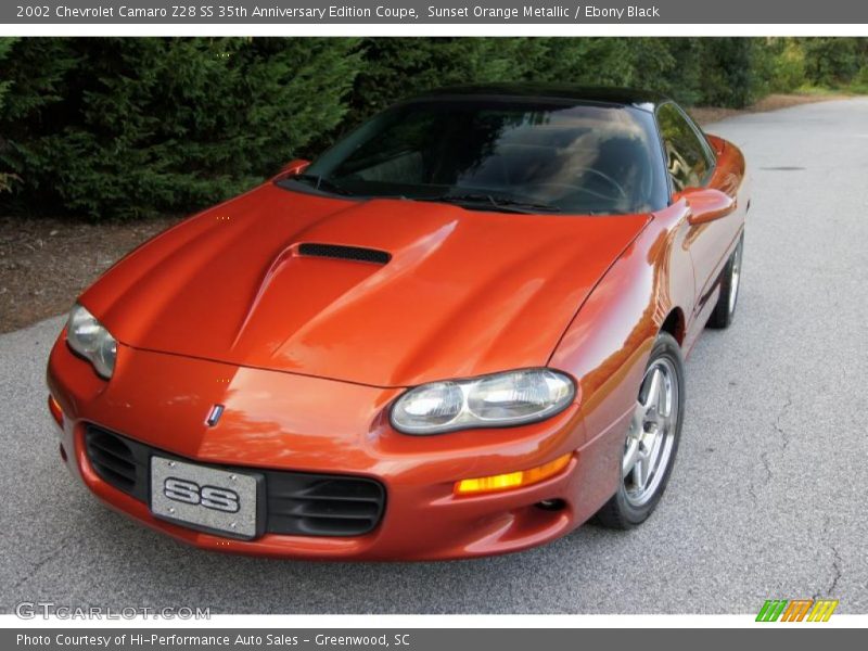 Sunset Orange Metallic / Ebony Black 2002 Chevrolet Camaro Z28 SS 35th Anniversary Edition Coupe