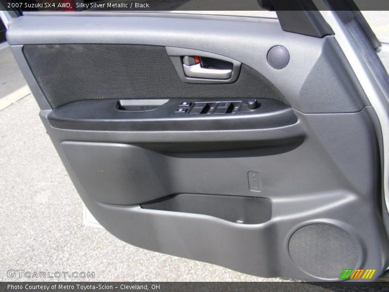Silky Silver Metallic / Black 2007 Suzuki SX4 AWD
