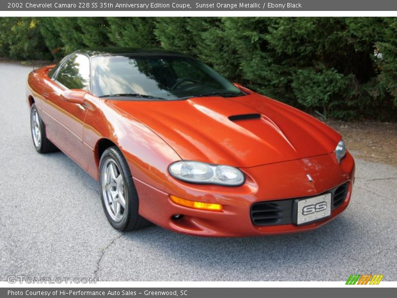 Sunset Orange Metallic / Ebony Black 2002 Chevrolet Camaro Z28 SS 35th Anniversary Edition Coupe