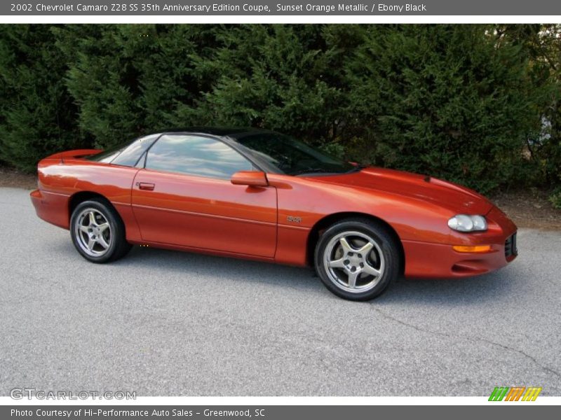 Sunset Orange Metallic / Ebony Black 2002 Chevrolet Camaro Z28 SS 35th Anniversary Edition Coupe