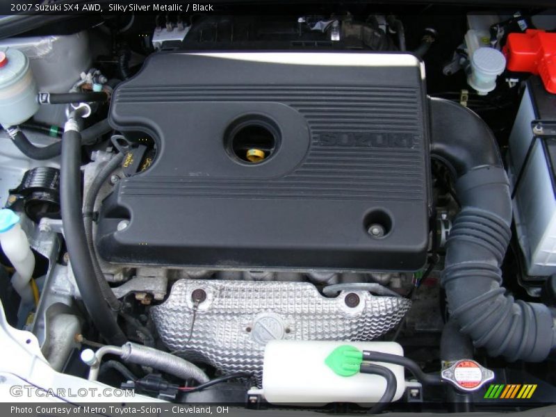 Silky Silver Metallic / Black 2007 Suzuki SX4 AWD
