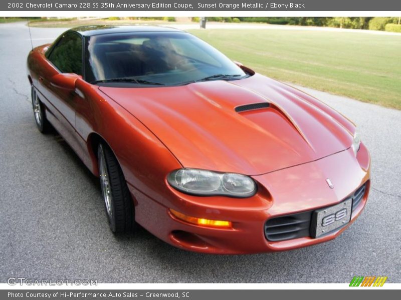 Sunset Orange Metallic / Ebony Black 2002 Chevrolet Camaro Z28 SS 35th Anniversary Edition Coupe