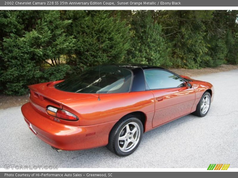Sunset Orange Metallic / Ebony Black 2002 Chevrolet Camaro Z28 SS 35th Anniversary Edition Coupe
