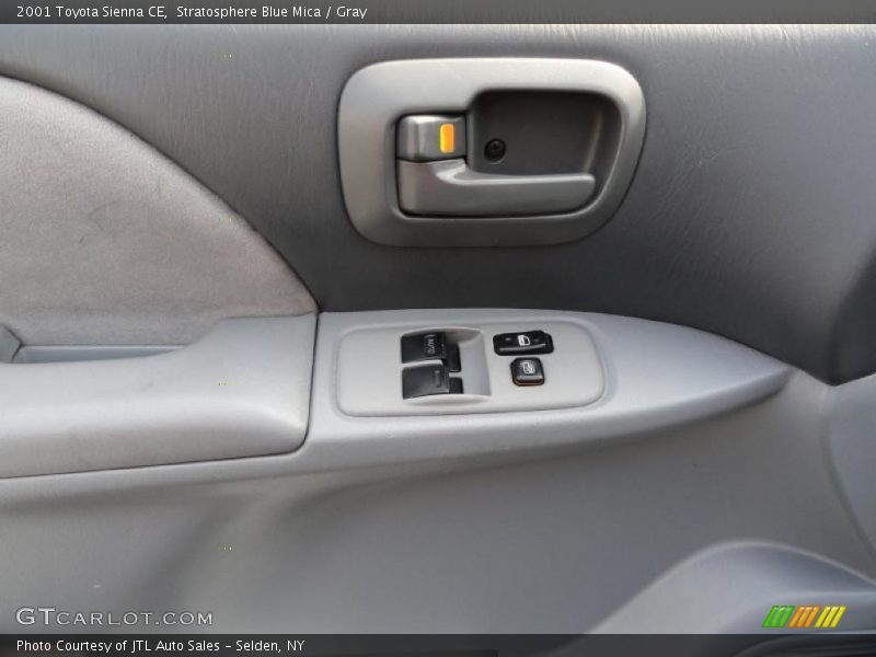 Stratosphere Blue Mica / Gray 2001 Toyota Sienna CE