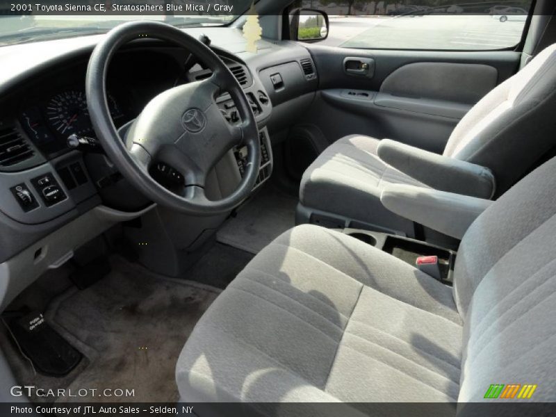 Stratosphere Blue Mica / Gray 2001 Toyota Sienna CE