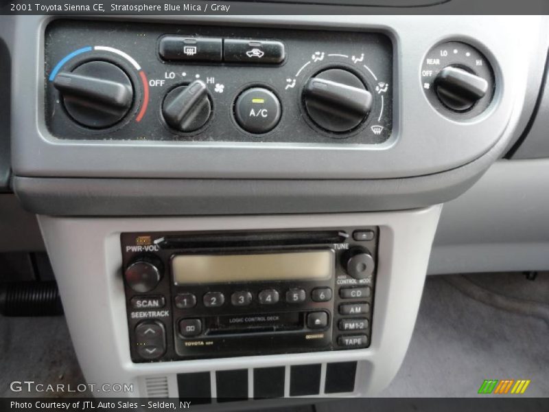 Stratosphere Blue Mica / Gray 2001 Toyota Sienna CE