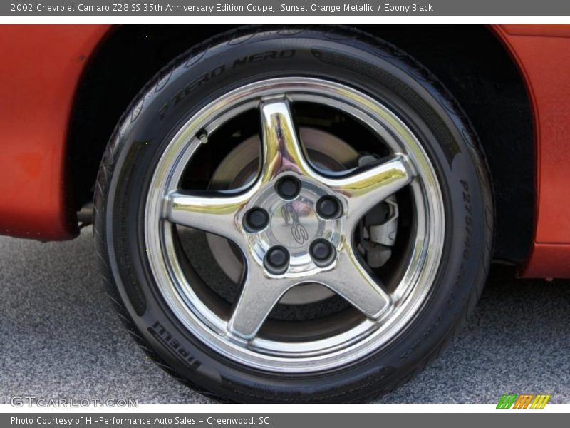 Sunset Orange Metallic / Ebony Black 2002 Chevrolet Camaro Z28 SS 35th Anniversary Edition Coupe