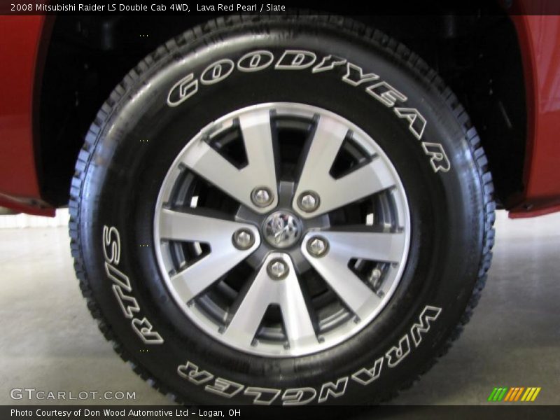 Lava Red Pearl / Slate 2008 Mitsubishi Raider LS Double Cab 4WD