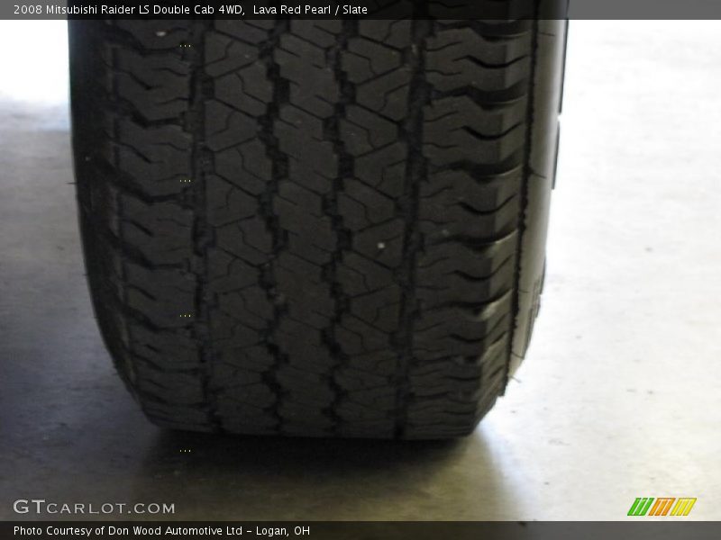 Lava Red Pearl / Slate 2008 Mitsubishi Raider LS Double Cab 4WD