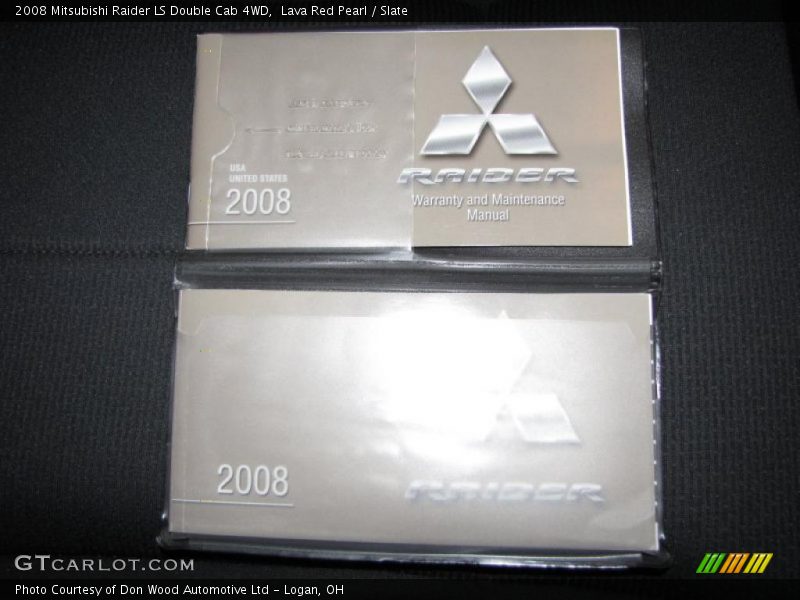 Lava Red Pearl / Slate 2008 Mitsubishi Raider LS Double Cab 4WD
