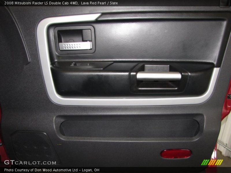 Lava Red Pearl / Slate 2008 Mitsubishi Raider LS Double Cab 4WD