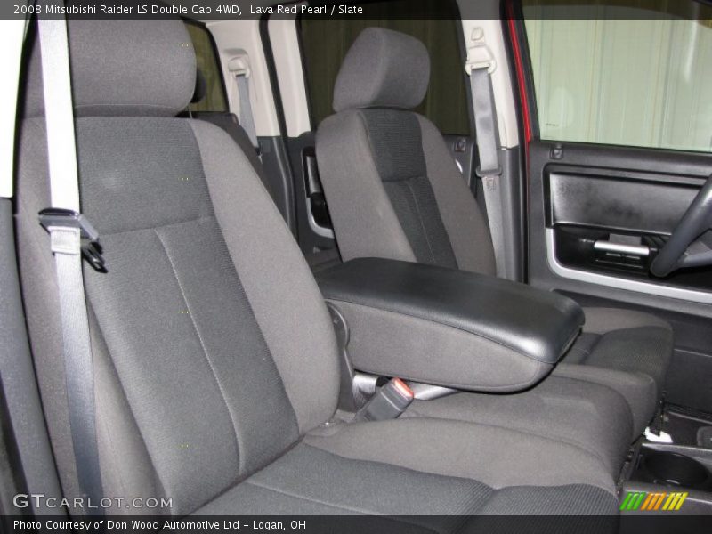 Lava Red Pearl / Slate 2008 Mitsubishi Raider LS Double Cab 4WD