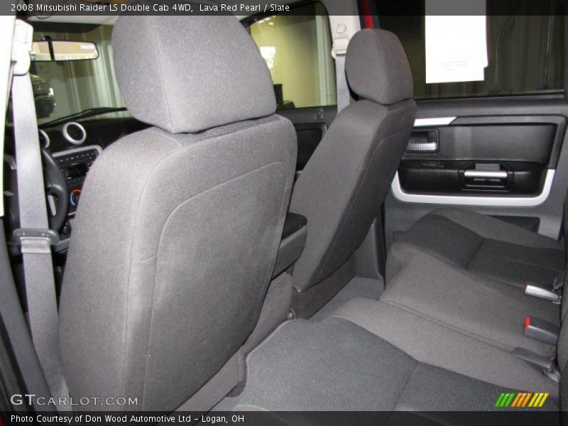 Lava Red Pearl / Slate 2008 Mitsubishi Raider LS Double Cab 4WD