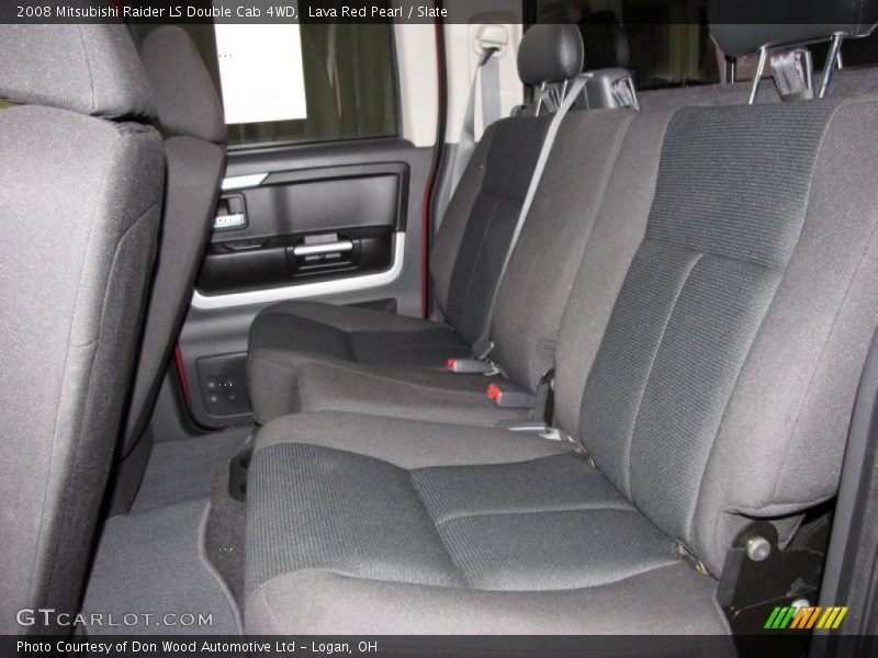 Lava Red Pearl / Slate 2008 Mitsubishi Raider LS Double Cab 4WD