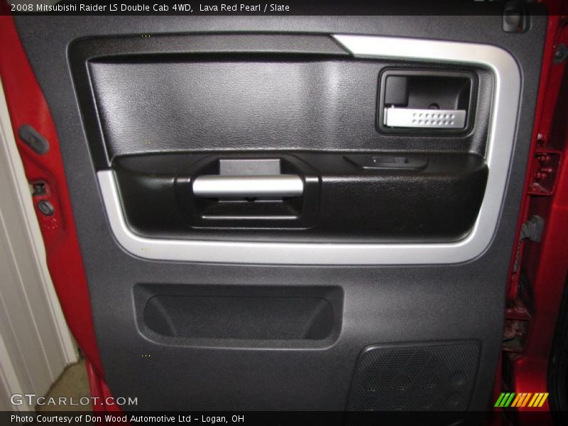 Lava Red Pearl / Slate 2008 Mitsubishi Raider LS Double Cab 4WD
