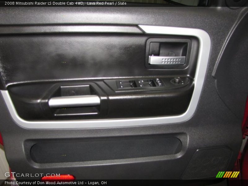 Lava Red Pearl / Slate 2008 Mitsubishi Raider LS Double Cab 4WD