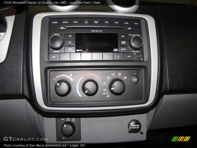 Lava Red Pearl / Slate 2008 Mitsubishi Raider LS Double Cab 4WD