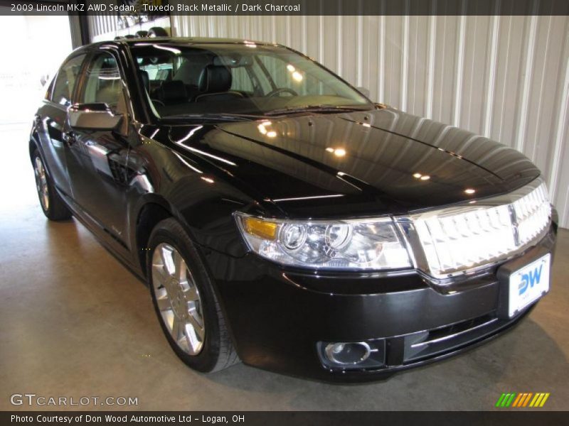 Tuxedo Black Metallic / Dark Charcoal 2009 Lincoln MKZ AWD Sedan