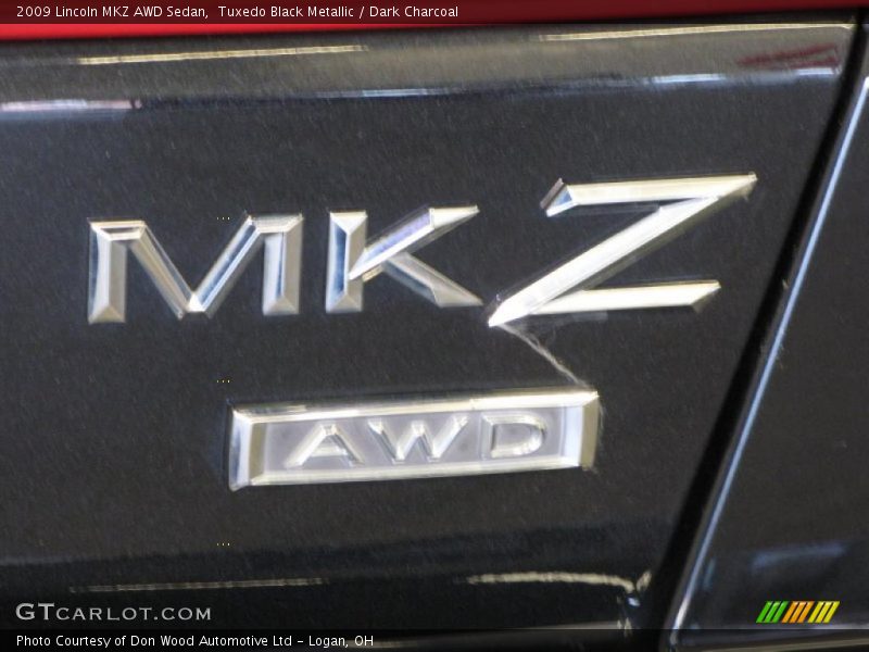 Tuxedo Black Metallic / Dark Charcoal 2009 Lincoln MKZ AWD Sedan
