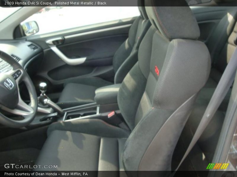 Polished Metal Metallic / Black 2009 Honda Civic Si Coupe
