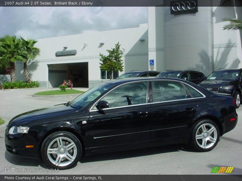 Brilliant Black / Ebony 2007 Audi A4 2.0T Sedan