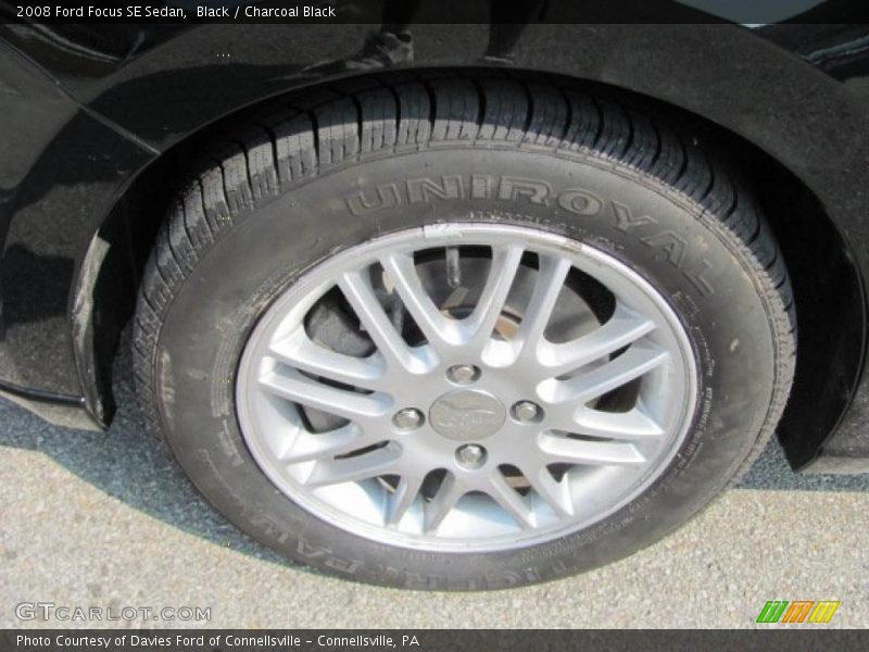 Black / Charcoal Black 2008 Ford Focus SE Sedan