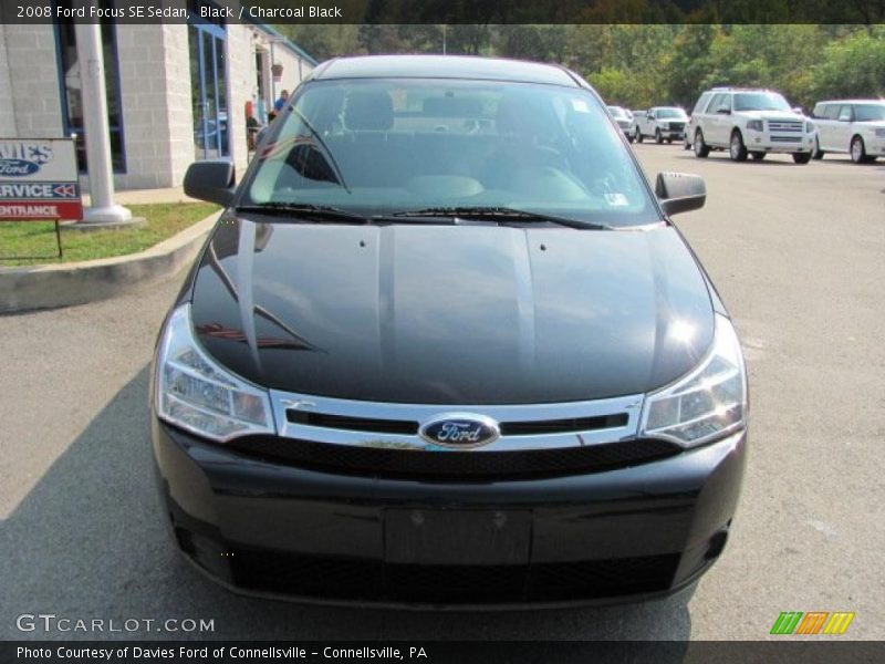 Black / Charcoal Black 2008 Ford Focus SE Sedan