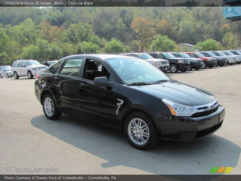 Black / Charcoal Black 2008 Ford Focus SE Sedan