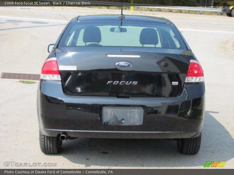 Black / Charcoal Black 2008 Ford Focus SE Sedan