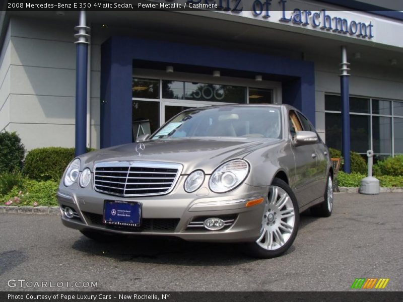 Pewter Metallic / Cashmere 2008 Mercedes-Benz E 350 4Matic Sedan