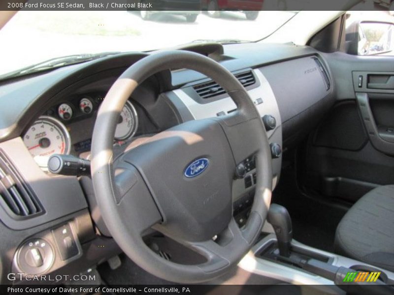 Black / Charcoal Black 2008 Ford Focus SE Sedan