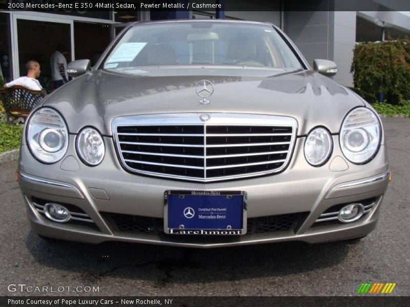 Pewter Metallic / Cashmere 2008 Mercedes-Benz E 350 4Matic Sedan