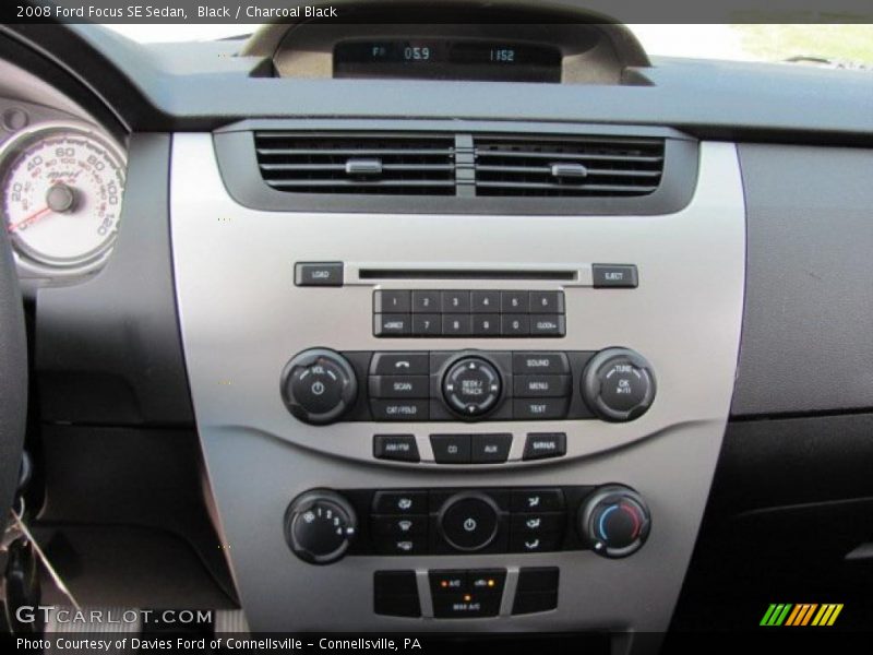 Black / Charcoal Black 2008 Ford Focus SE Sedan
