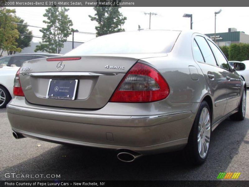 Pewter Metallic / Cashmere 2008 Mercedes-Benz E 350 4Matic Sedan