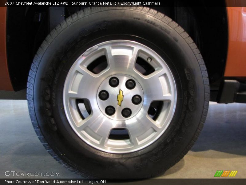 Sunburst Orange Metallic / Ebony/Light Cashmere 2007 Chevrolet Avalanche LTZ 4WD