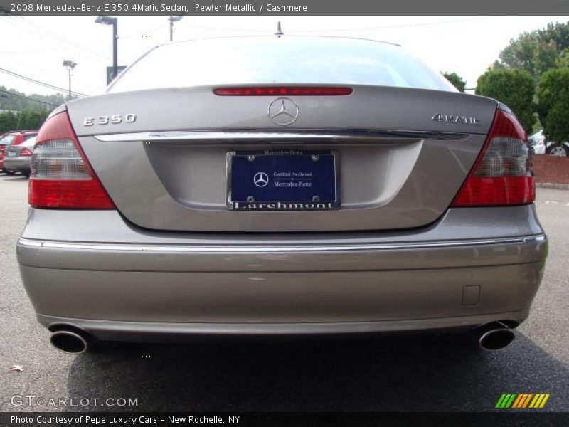 Pewter Metallic / Cashmere 2008 Mercedes-Benz E 350 4Matic Sedan