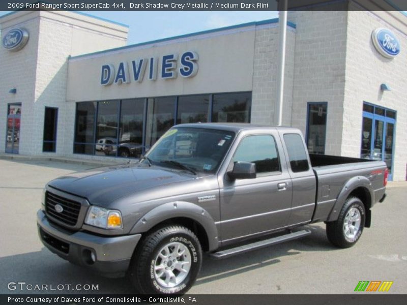 Dark Shadow Grey Metallic / Medium Dark Flint 2009 Ford Ranger Sport SuperCab 4x4